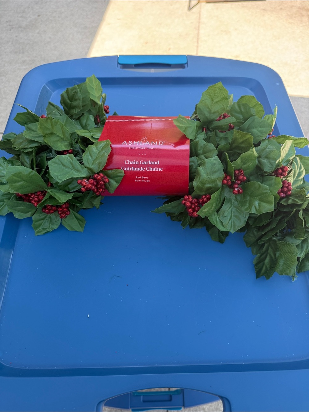 Ashland Red and Green Holiday Berry Garland